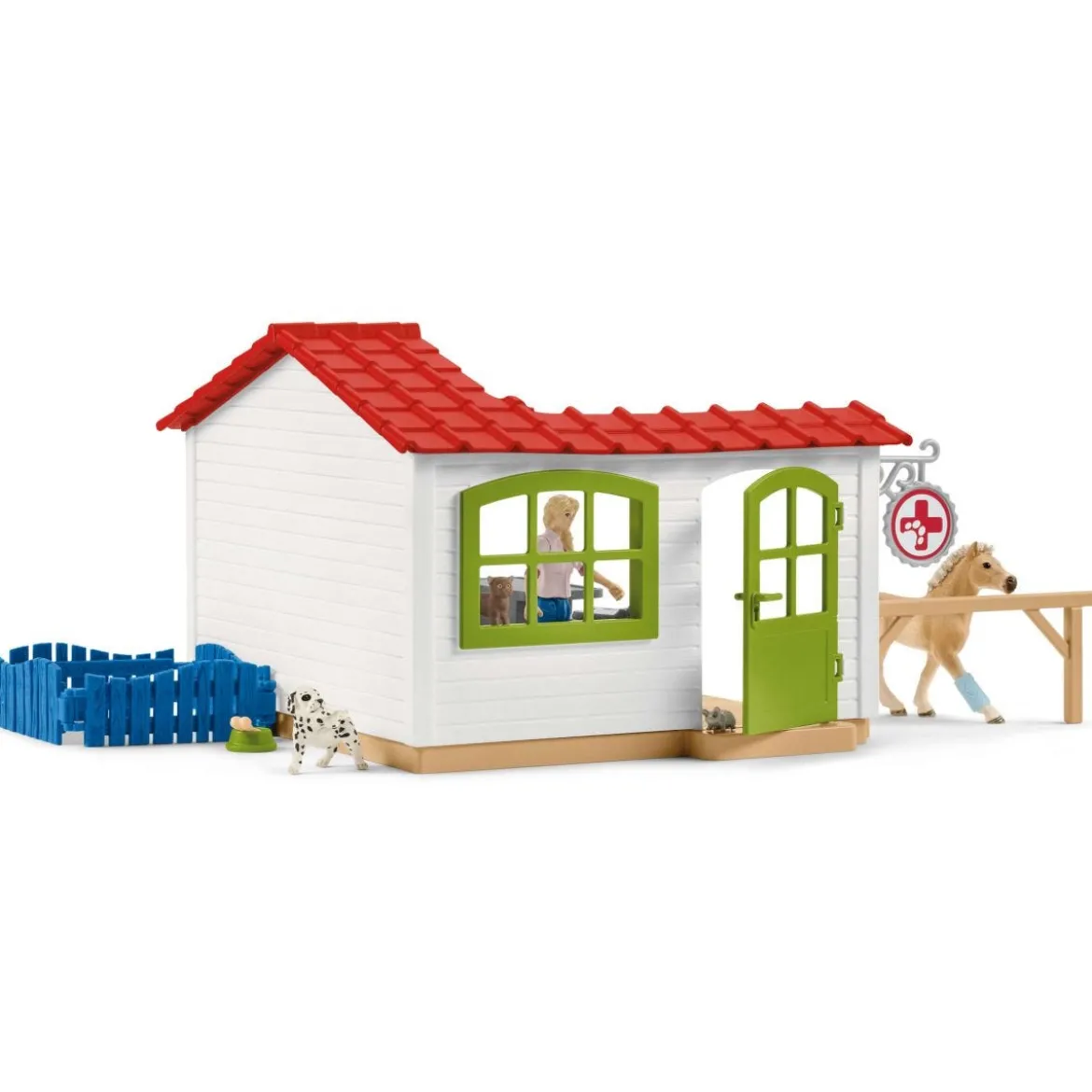 Cabinet vétérinaire avec animaux