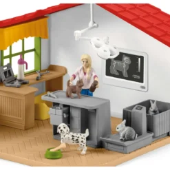 Cabinet vétérinaire avec animaux