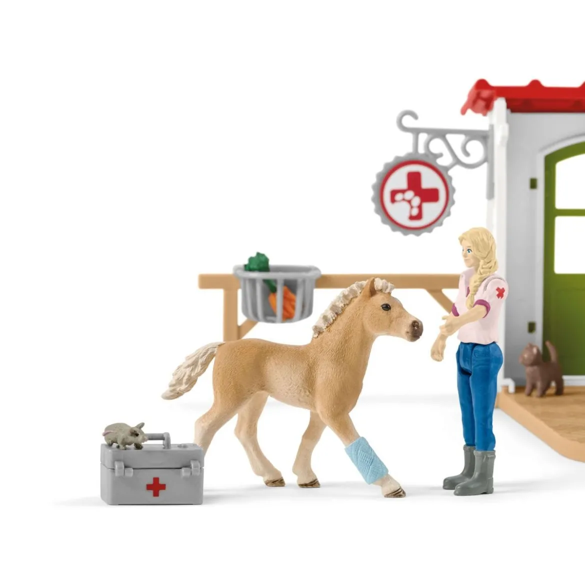 Cabinet vétérinaire avec animaux