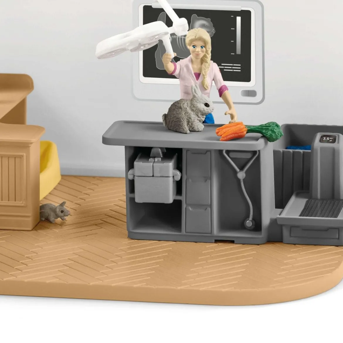 Cabinet vétérinaire avec animaux