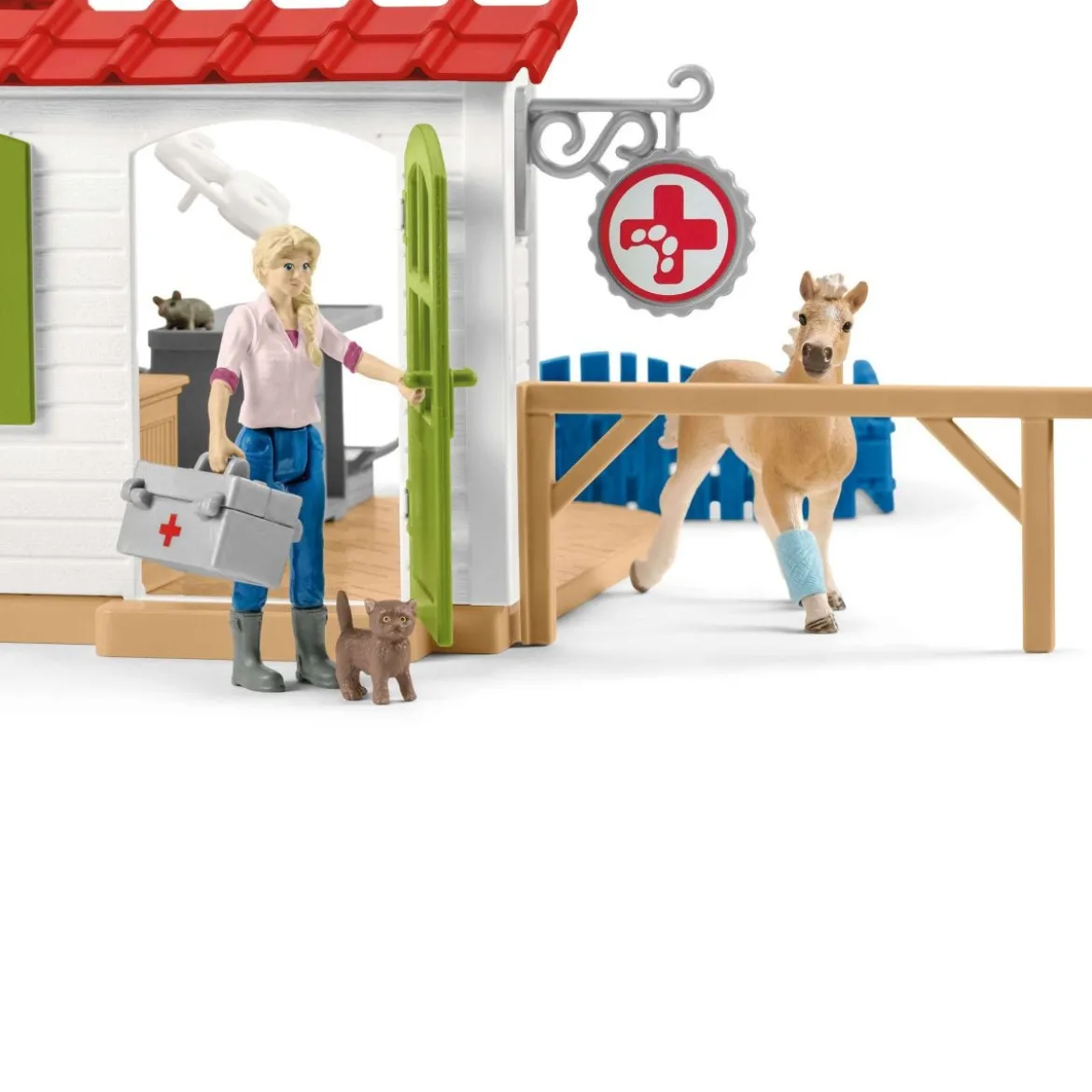 Cabinet vétérinaire avec animaux