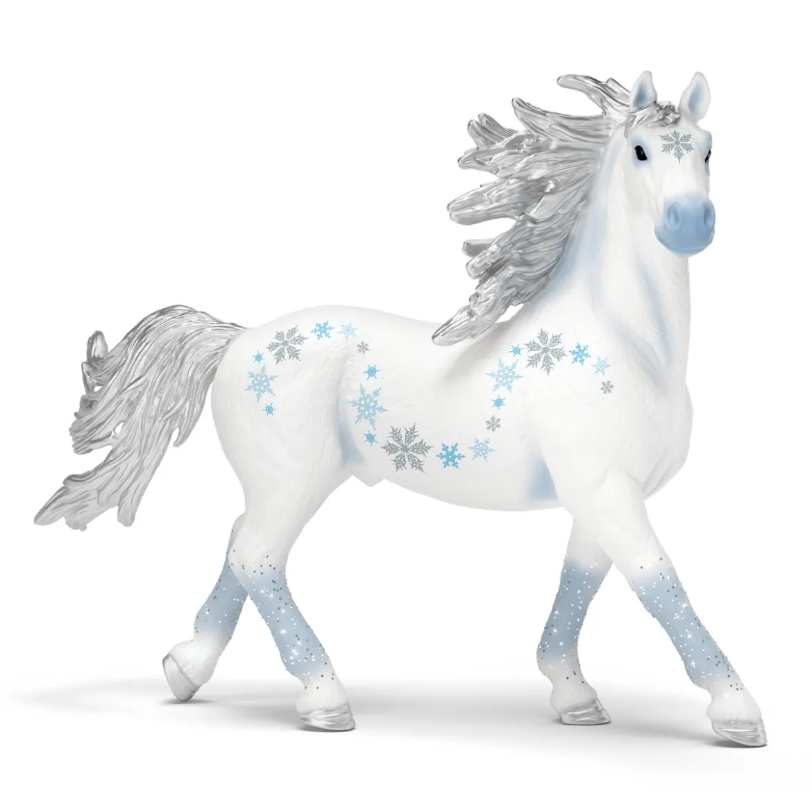 Cheval de noel givré
