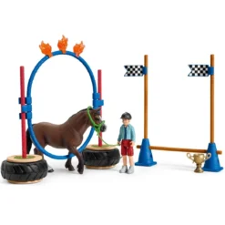 Course d'agility pour poney