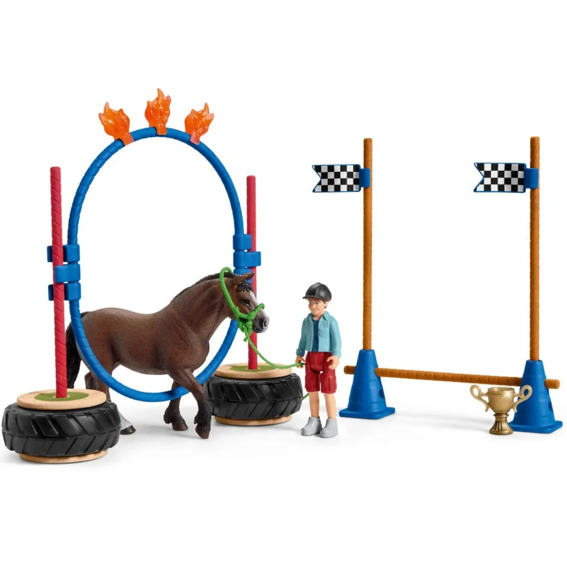 Course d'agility pour poney