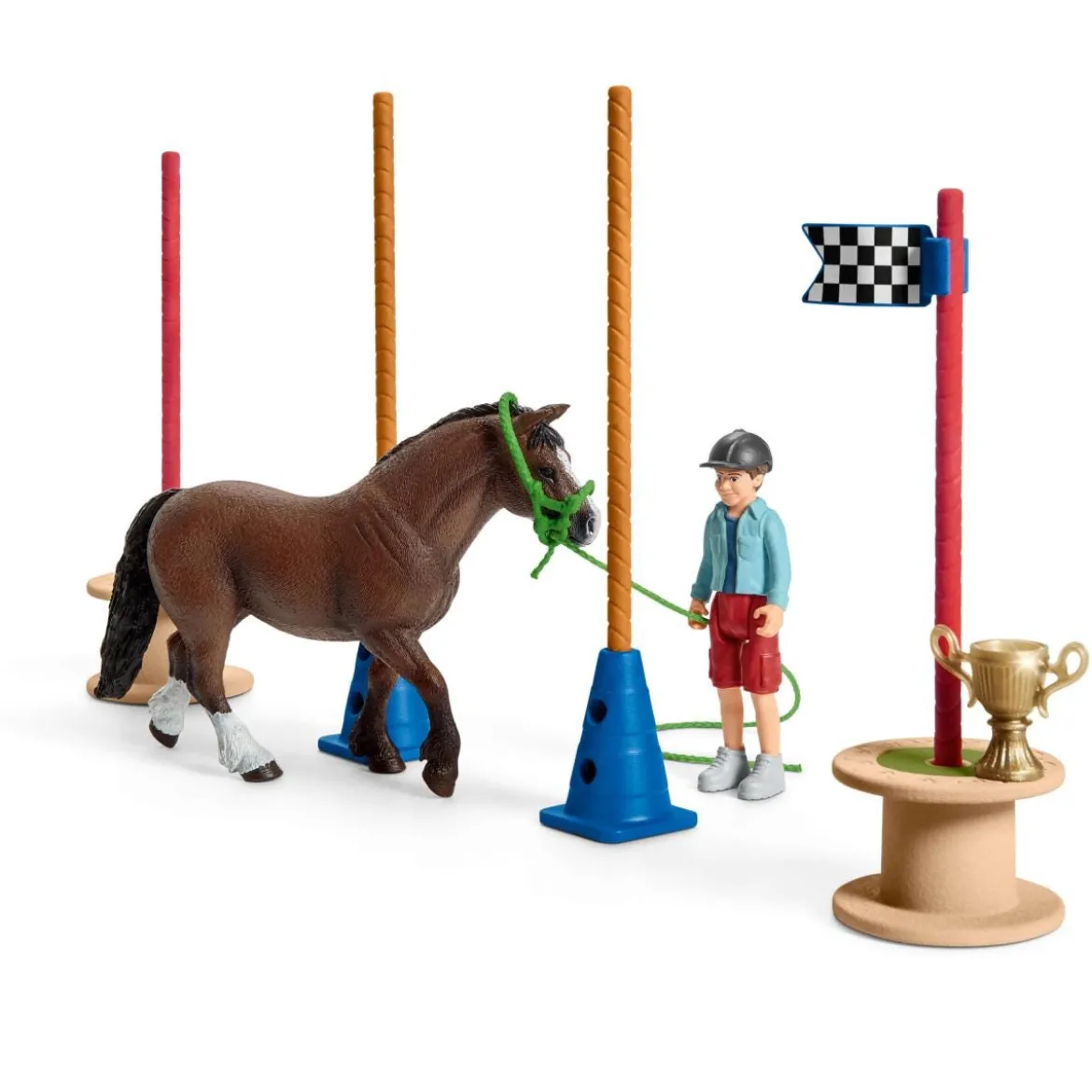 Course d'agility pour poney
