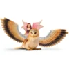 Elfe sur chouette scintillante