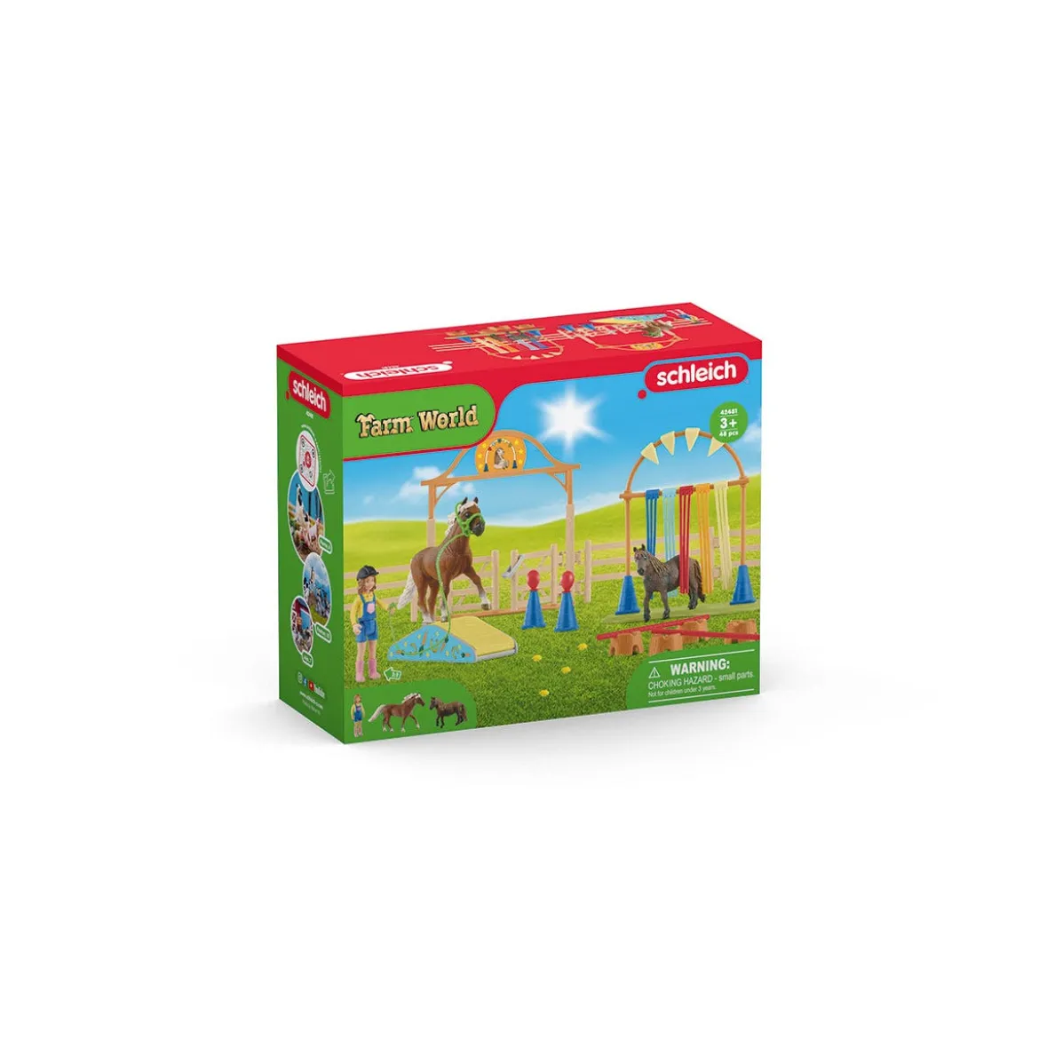 Entraînement d'agility pour poney