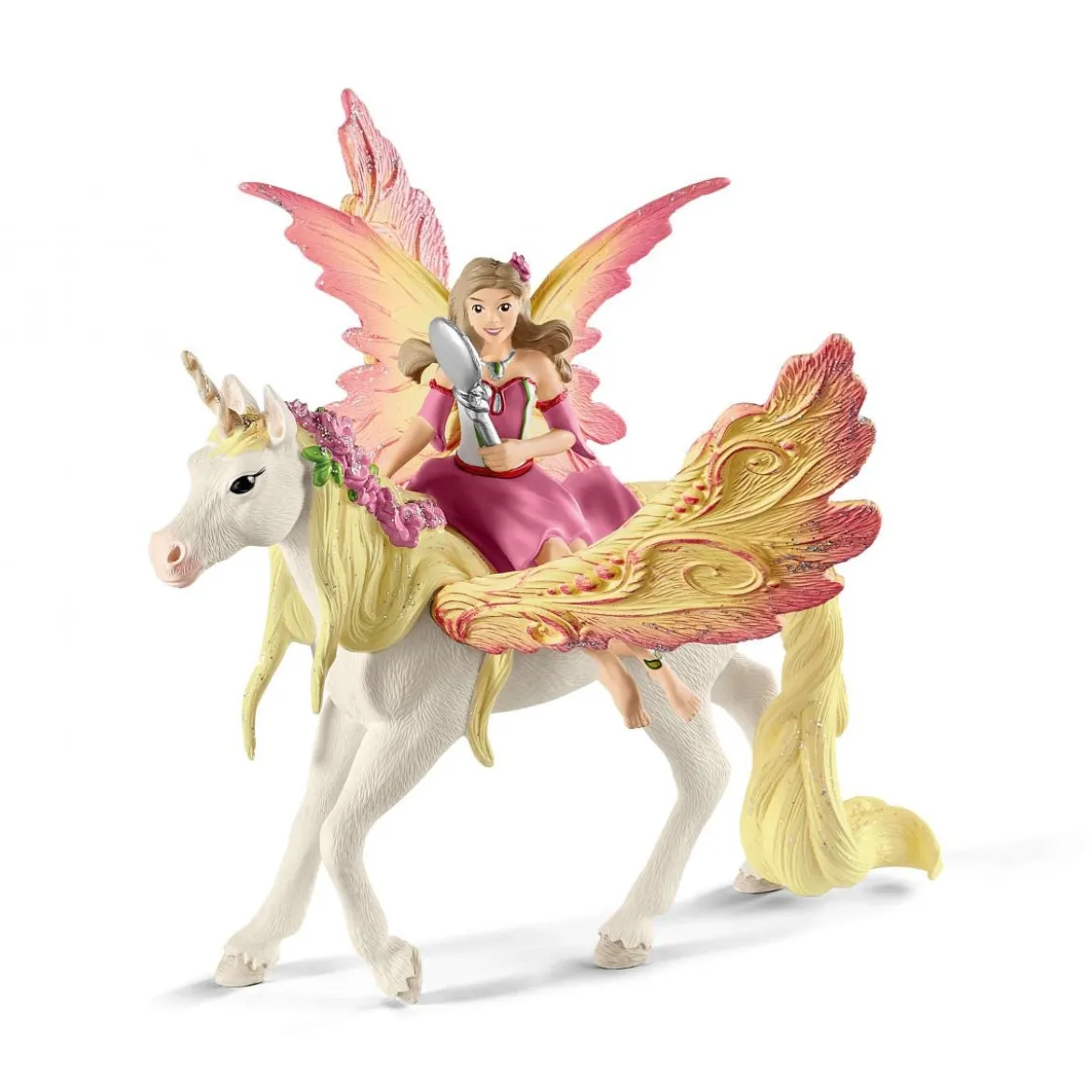 Feya et une licorne ailée