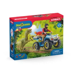 Fuite sur quad face au vélociraptor