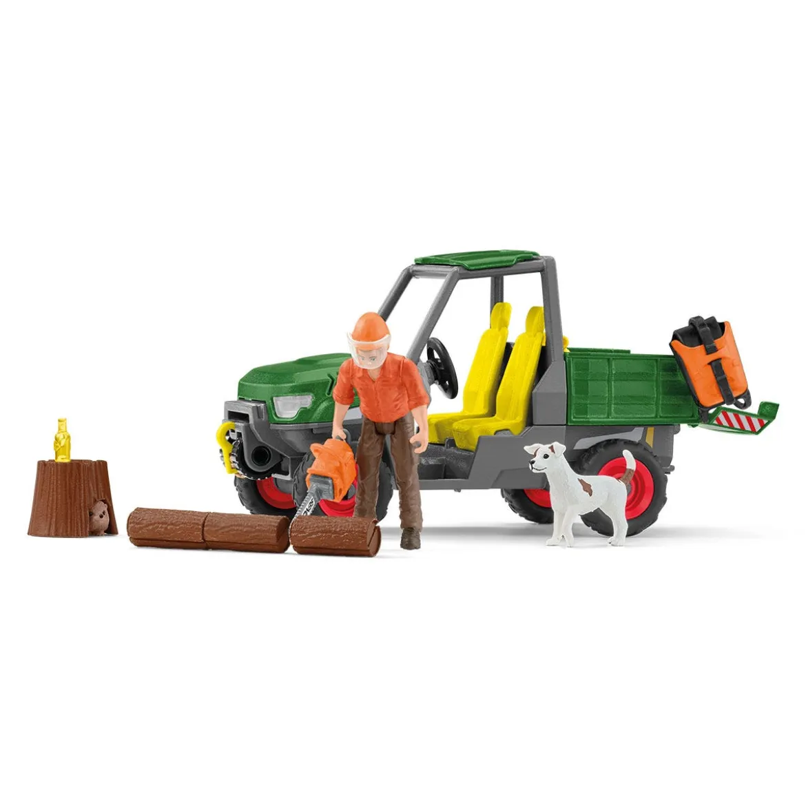 Garde forestier avec véhicule