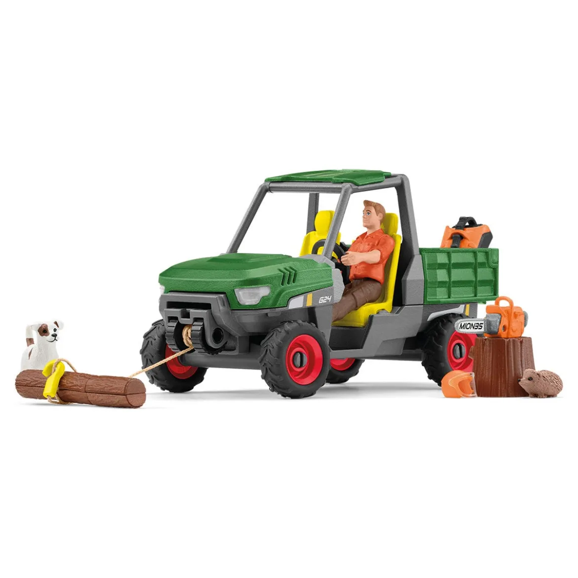 Garde forestier avec véhicule