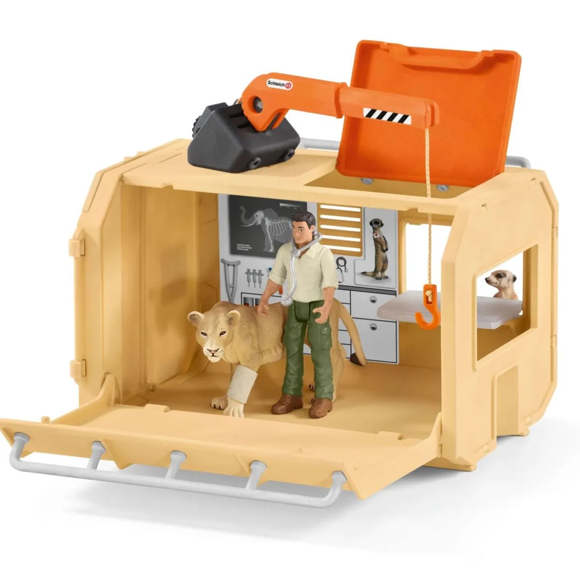 Gros camion sauvetage d’animaux