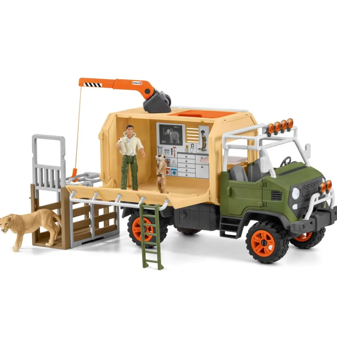 Gros camion sauvetage d’animaux