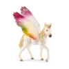 Licorne ailée arc-en-ciel, poulain