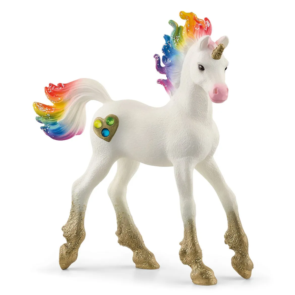 Licorne arc-en-ciel, poulain