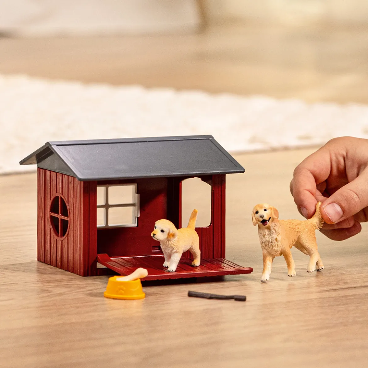 Niche avec Golden Retriever