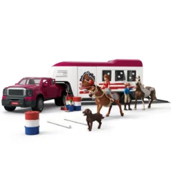 Pick-up et sa grande remorque équestre