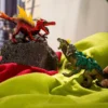 Saurien de feu vs Lézard de la jungle