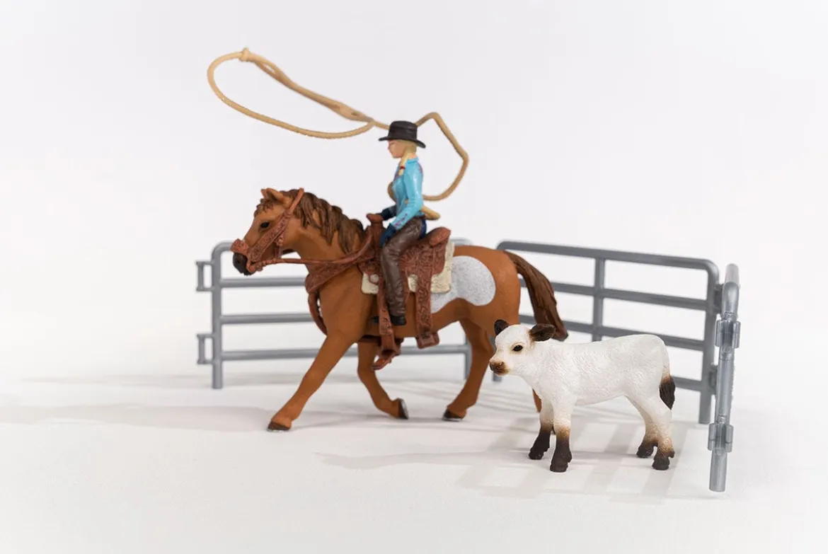 Team Roping Avec Cowgirl