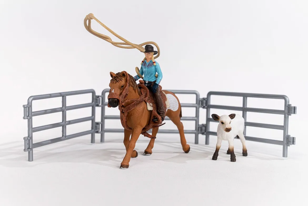 Team Roping Avec Cowgirl