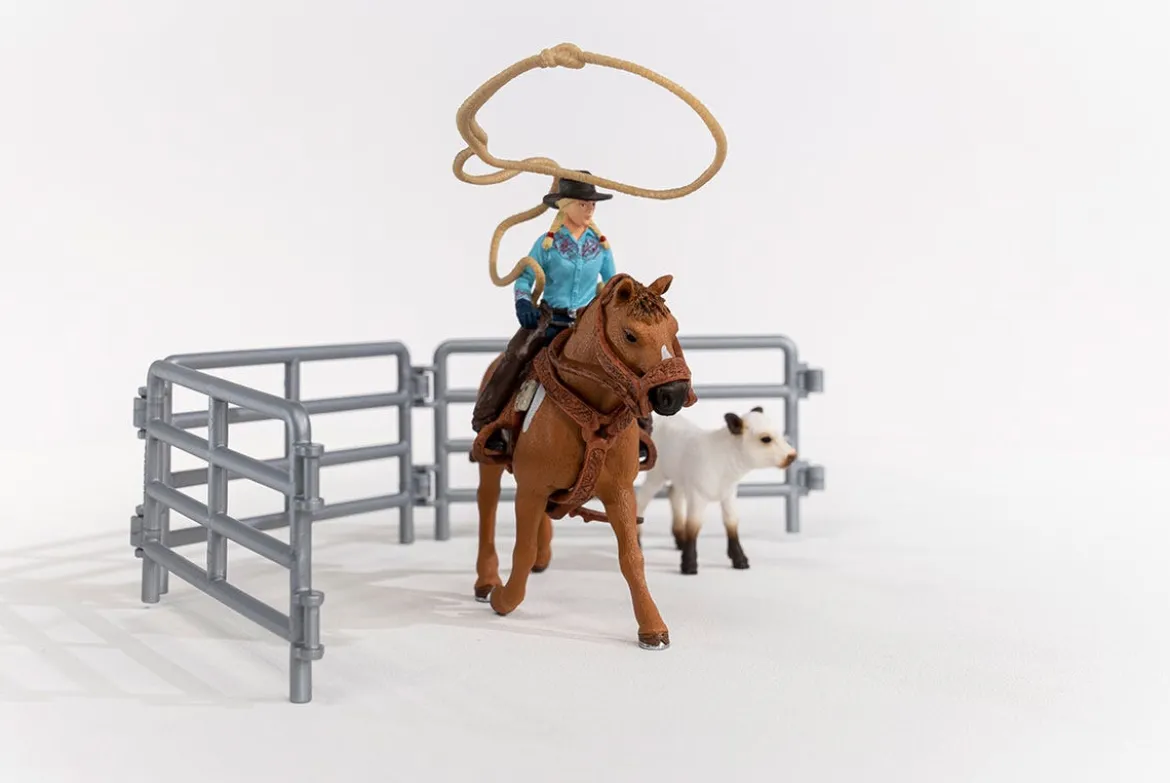 Team Roping Avec Cowgirl